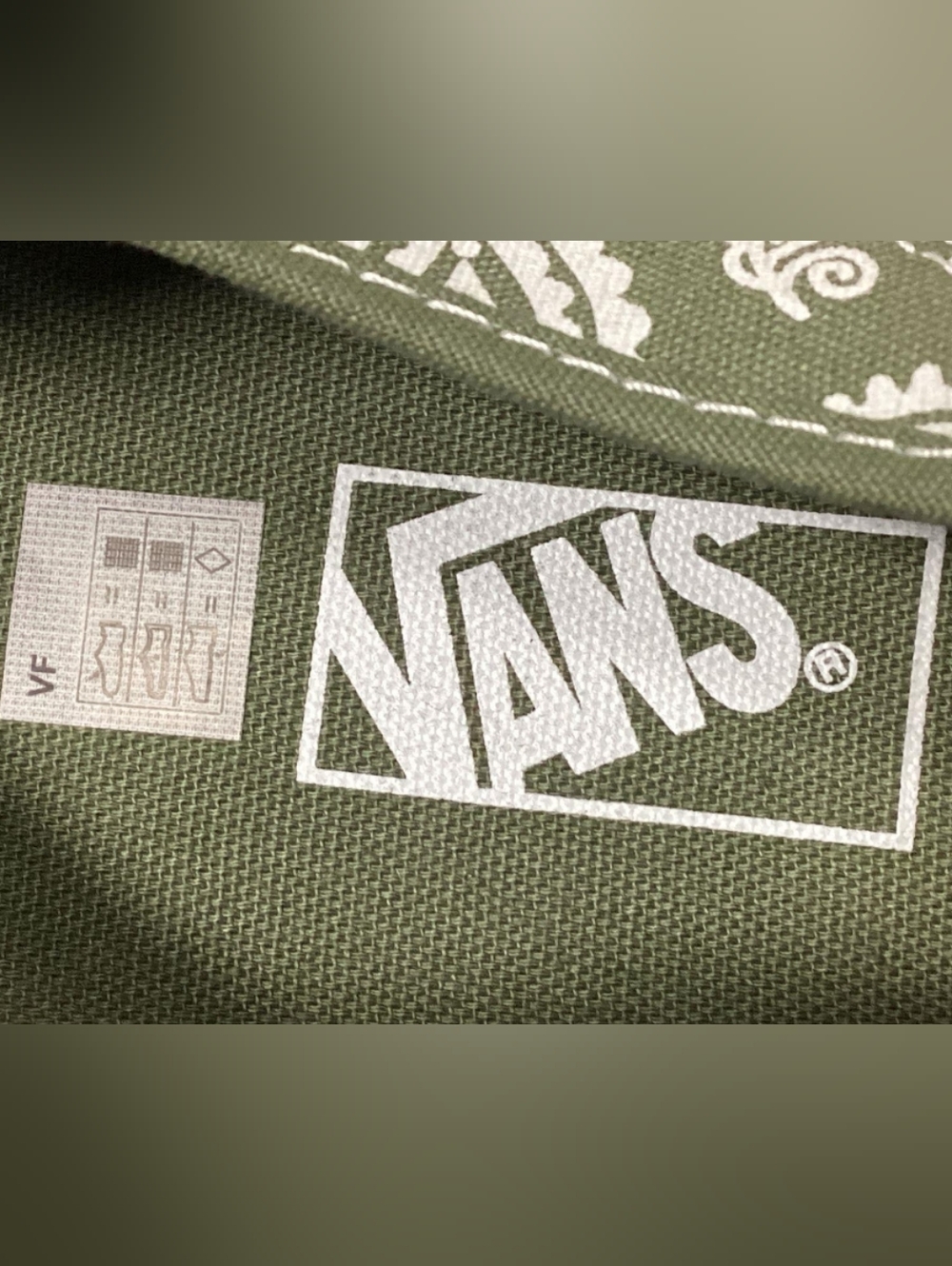 Vans Authentic 'Primavera Paisley - Olive' Low Top Sneakers Men's Size 11 New - Picture 7 of 9